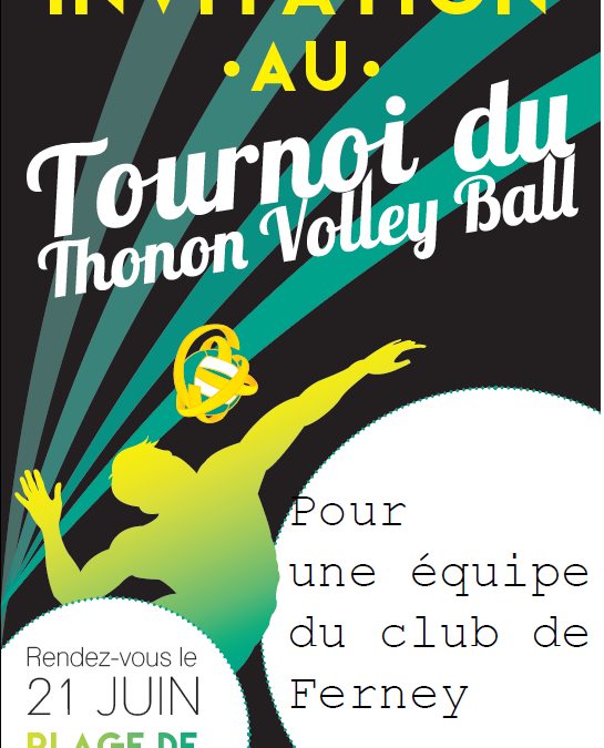 Invitation tournoi Thonon